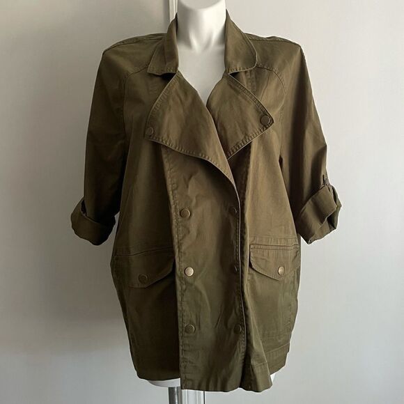 Army Green Women’s Jacket, Size 2X - Picture 1 of 6